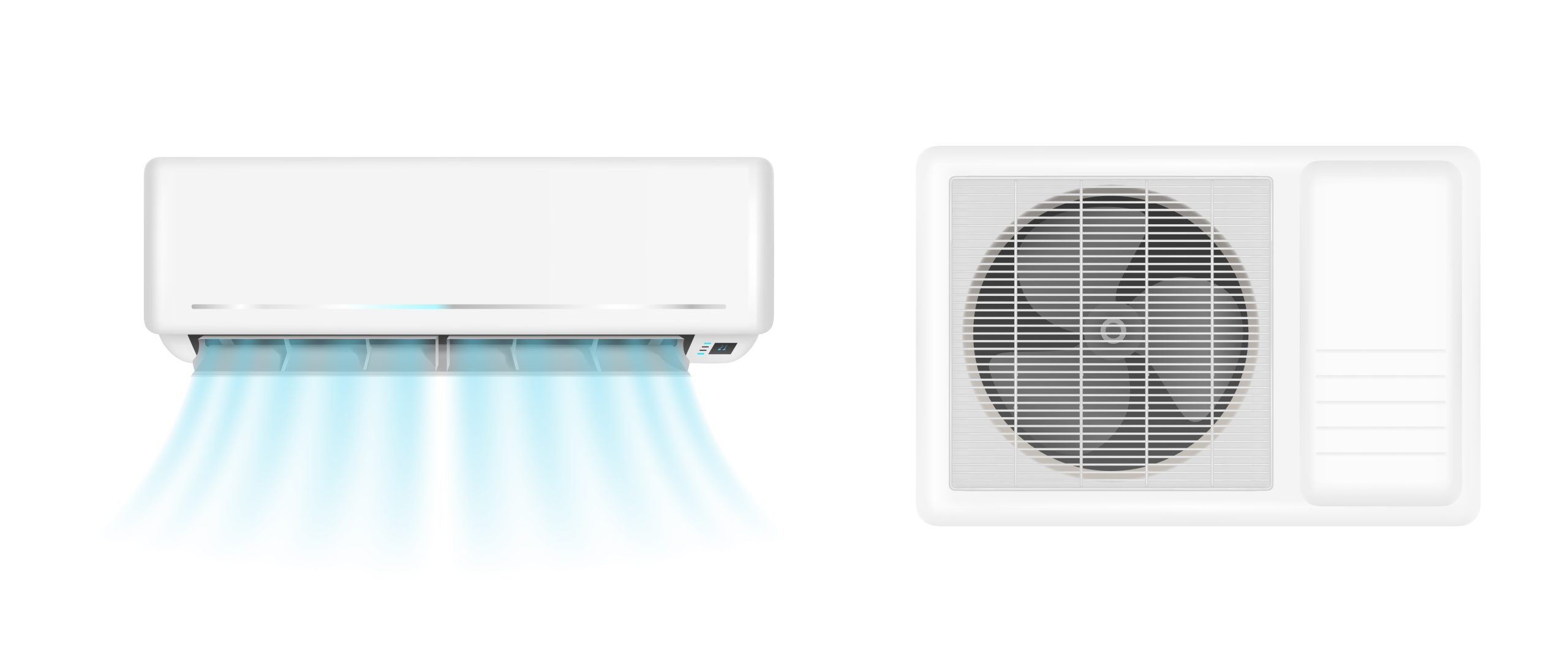 Vector air conditioner with cold wind